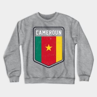 Cameroun // Vintage Look Flag Design Crewneck Sweatshirt